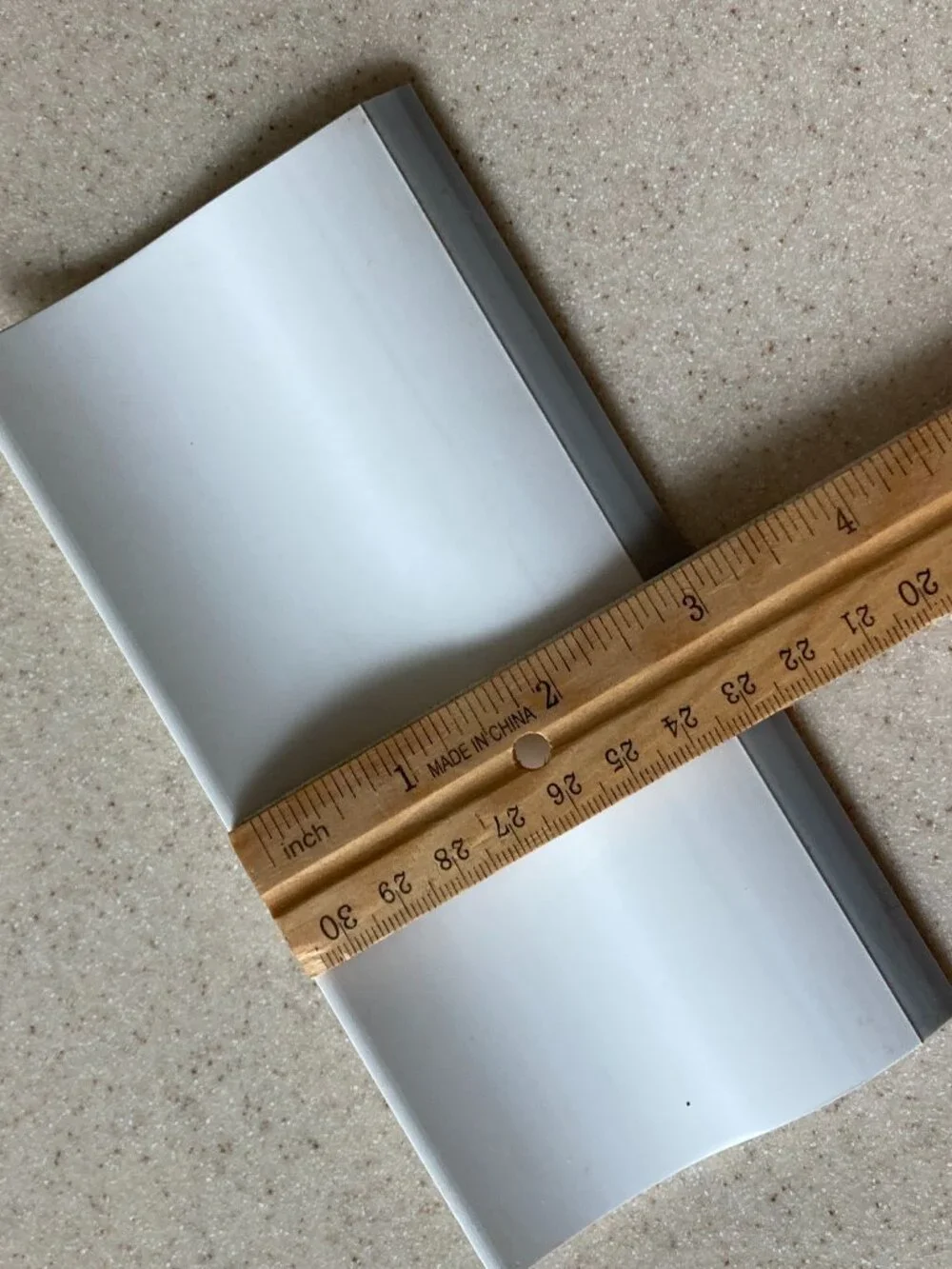 NIP The Pampered Chef White and Silver Handy Scraper #1615